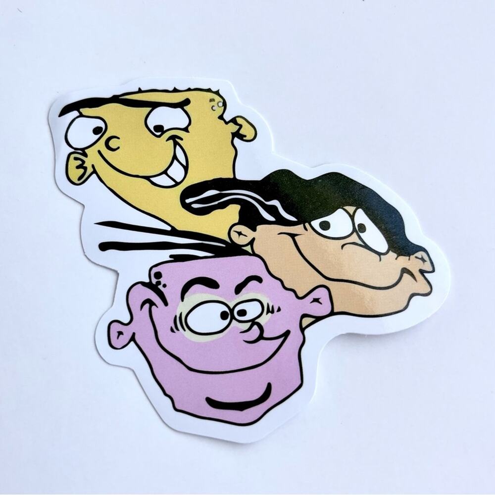 5/$10  90’s Vintage Cartoons Waterproof Vinyl Sticker Ed, Edd, and Eddy